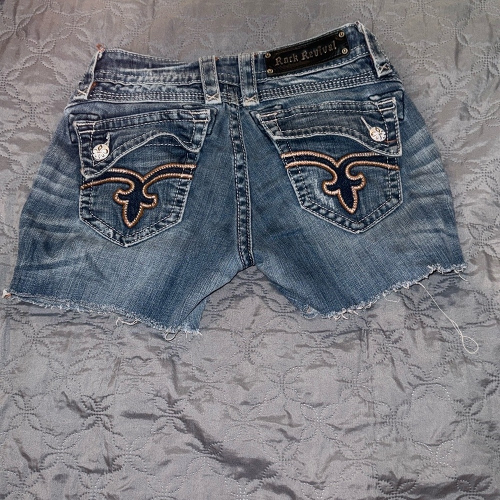 Rock Revival Women's Blue Denim Shorts